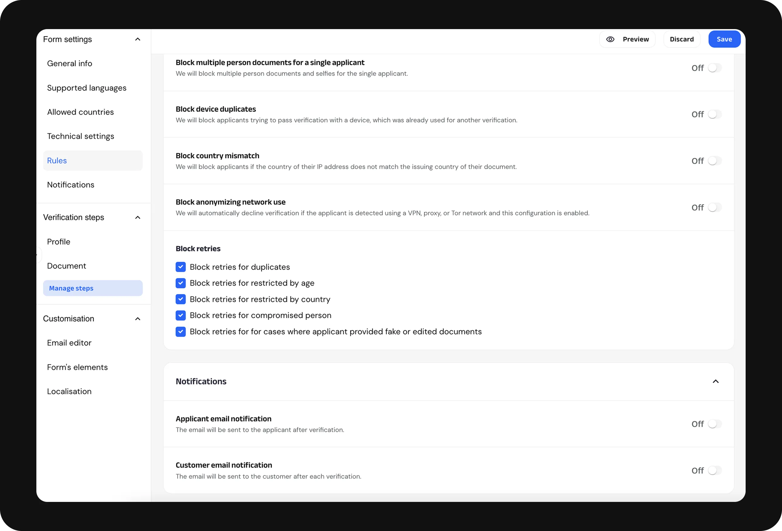 notifications
