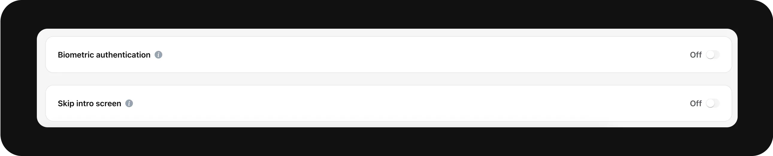 Biometric authentication