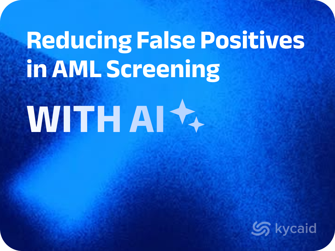 Reducing False Positives in AML Screening with AI
